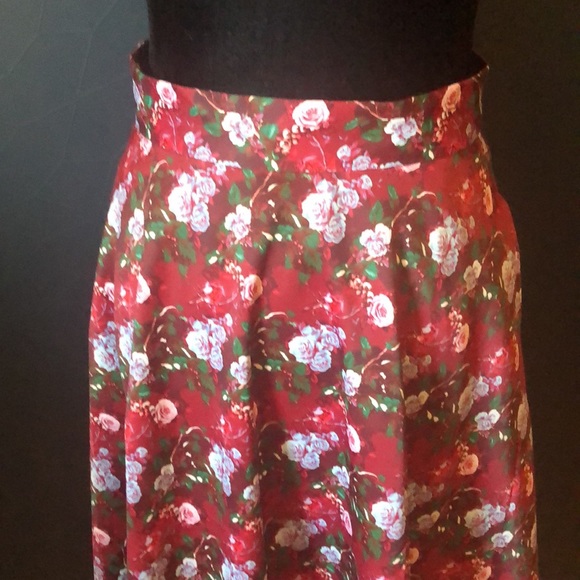 1861 vintage looking long floral print skirt size small - Picture 2 of 10